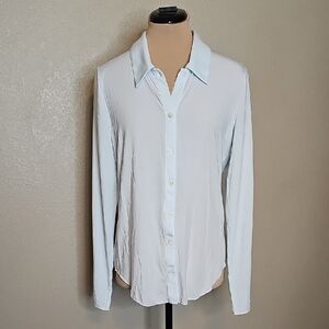 Aritzia Light Blue Button Down Shirt